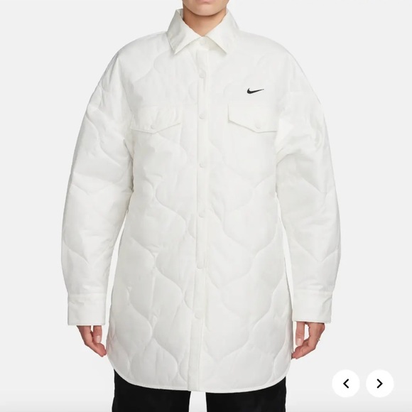 Nike Jackets & Blazers - Nike Sportswear Essential Quilted Trench Jacket Womens White NWT